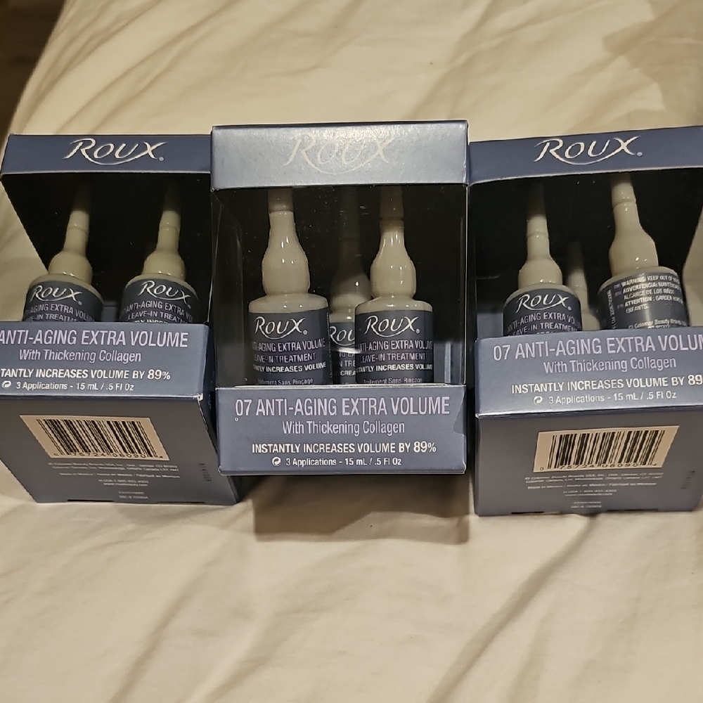 Roux Leave-In treatment 07 Anti-Aging Extra Volume 3 applications price per box